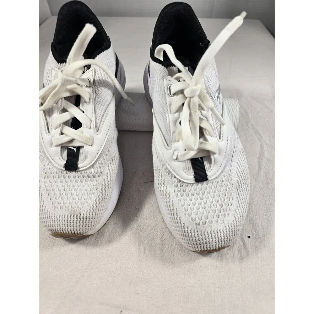Puma Softride Mayve Wns White/Black Kids Road RunningJogging Shoes 310160-02 3.5